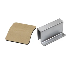Modern Stainless Steel Metal Glass Door Clamp Hinge No Hole Frameless Glass Clips Soft Close Adjustable 180 Opening 4mm
