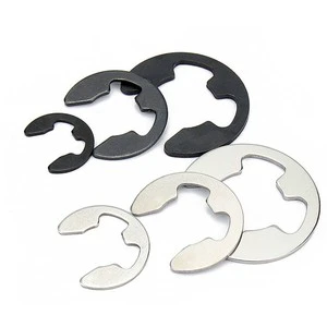 65 Steel M0.8-M30 DIN6799 C-Clip Ring 304 SUS Corrosion & Durable GB896 External Circlip E-Clip Snap Retaining Ring