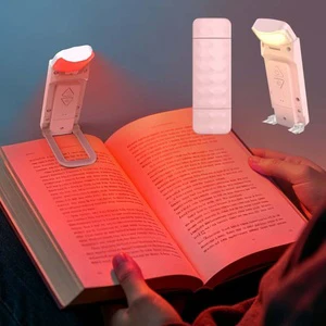Professional Rechargeable Book Light with Clip - LED Night Reading Lamp, 3 Color Modes, Portable Mini Design usb book light bulk