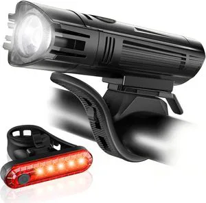 TAIKOO Outdoor Bright Bike Light Set Usb Rechargeable Bicycle Front Light Lamp Headlight Bicycle Light Cycling Led Flashlight