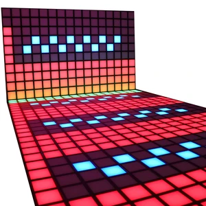 30x30cm Indoor Interactive LED Light Pixel Grid Floor Tiles For Gaming Room Mega Relax Mega Relax Scene IP65 Rating