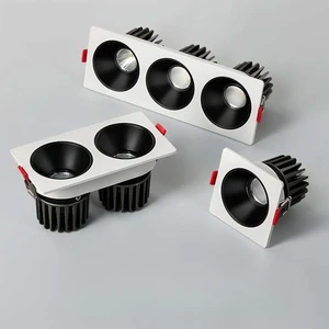 Factory Outlet LED square Recessed Anti-glare All-aluminum Ceiling Light Downlight Spotlight for Indoor Lighting