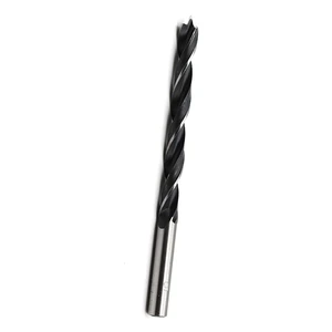 High Quality Wood Brad Point Double groove Wood Working Drill Bit with Round Shank for Wood Drilling