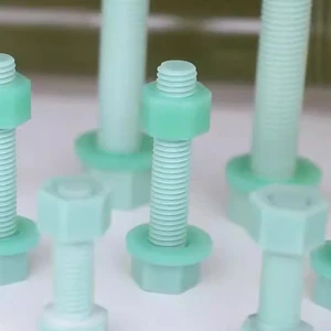Customized FRP Reinforced Fiberglass Epoxy Bolt Nut Threaded Rod Washer FR4 Insulation Screw Nut FRP Fasteners Bolts