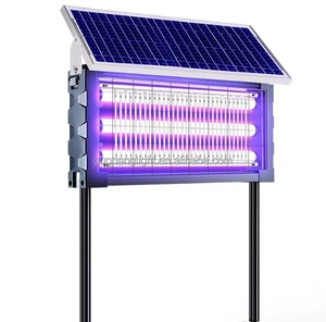 Outdoor Waterproof Solar Radar Induction Bug Zapper for Garden Villa Terrace Lawn Use