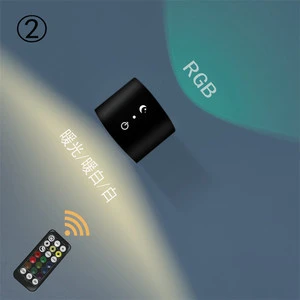 Rotatable Magnetic Touch Control USB Rechargeable Cordless Wall Mounted Light for Reading Book Lampara Led