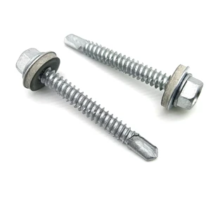 Self-drilling Tapping Stainless Steel Hex Head SELF DRILLING Screws Plain Finish China Manufacturer