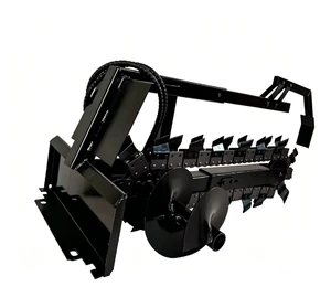 New Skid Steer Attachment Hydraulic Chain Saw Trencher Machine with Engine Farm Slit Trenching Tool