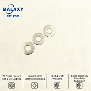 MALAXY Zinc Plated Carbon Steel Din 9021 Din125 Standard Size Flat Plain Washers