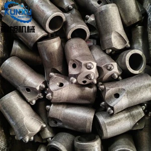 Tungsten Carbide Tapered Drill Bit with 7 11 12 Degree Rock Buttons Tips Forged Tool for Coal Mining