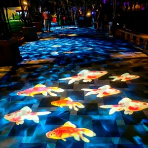 Custom Logo LED IP65 Waterproof Advertising Projector Light for Ground Display in Parks Festivals & Holiday Events