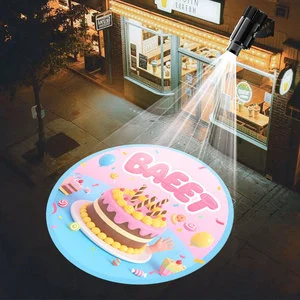 Aluminum IP65 Rated LED Sign Makers Outdoor Advertisement Board Spotlight Custom Laser Advertising Lights Logo Projector