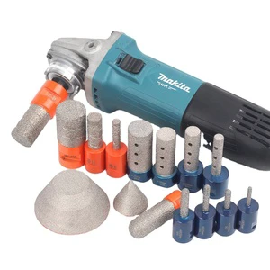 M14 Thread Vacuum Brazed Diamond Dry Finger Chamfer Bit Drill Bit for Tile Marble Ceramic Granite Enlarge Hole Milling Tools