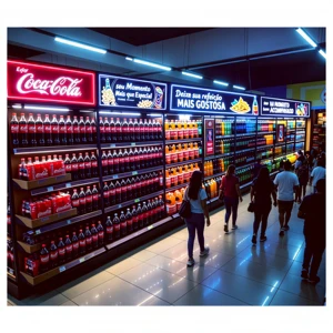 EL Advertising Poster for Supermarkets Shelf, Far More Eye Catching Than Ordinary Signs. Your Shelf Talks, Products Walk Off.