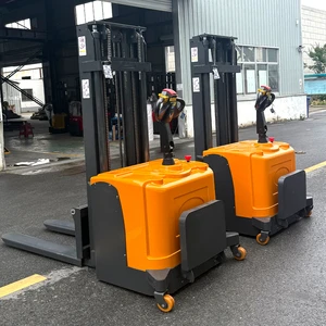 Electric Stacker 1 Ton 2 Ton 1.5 Ton 3m 4m 5m Lifting Walkie Battery Stacker Pallet Jack Truck Strong Lift