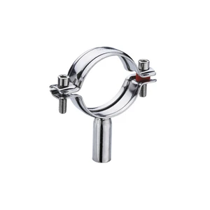 Stainless Steel Clamp Pipe Hangers Sanitary Round Tube Holder and Support Pipe Fittings
