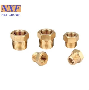 NXF High Brass Forging Threaded Hexagon Head Bushing ASTM DIN JIS GB C26000/ CuZn30/C26000/H70/CZ106 DN15-1200 Class Smooth