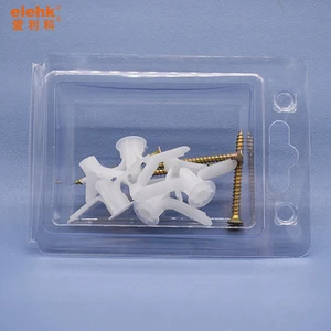 Drywall Expansion Screws and Bolts Nylon Tube Toggle Anchors Butterfly Plastic Pipe Plug for Drywall Plasterboard