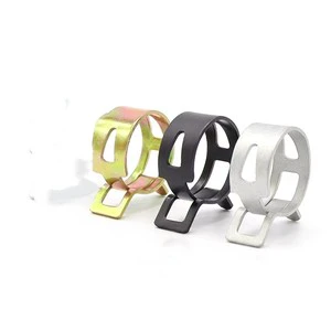 Stainless Steel Type Spring Pipe Hose Clamps Zinc Plated Heavy Duty Adjustable Metal Pipe Clamp