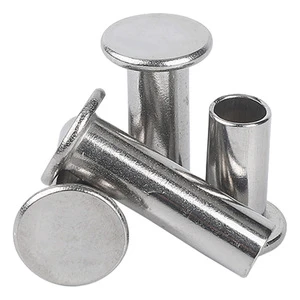 Factory Remaches 304 Stainless Steel Rivet Flat Head Male and Female Double Cap Rivets