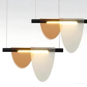 Modern Minimalist Nordic Luxury Oval Glass Pendant Light LED Ceiling Chandelier Adjustable Height Dimmable Restaurant Dining