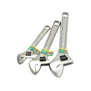 Hardware Tools 8-24 Inch Chrome-plated Adjustable Wrenches for Repair Purposes