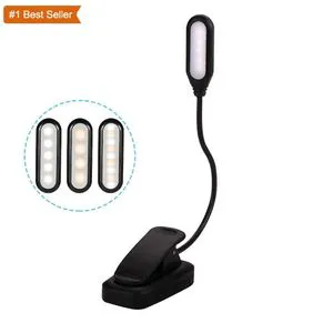 Jumon Rechargeable Modern Book Light Mini 20 LED Warm White Touch Control Flexible Easy Clip Reading Room Night Reading Lamp