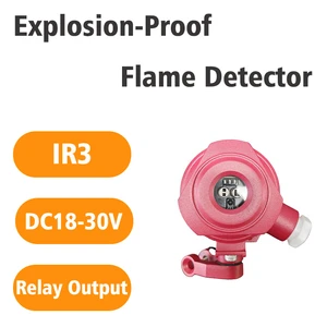 XHA High Sensitivity KF715/IR3 Infrared Flame Detector DC18-30V IP67 Rated 25m Detection Range SIL CCC Certified Fire