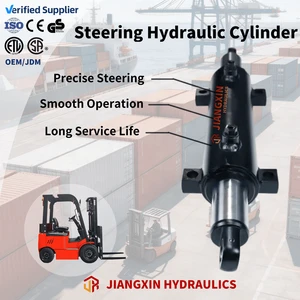 Double Acting Forklift Steering Hydraulic Cylinder Wear Resistant Imported Seals ISO9001 Certified 50-300mm Stroke for Logistics