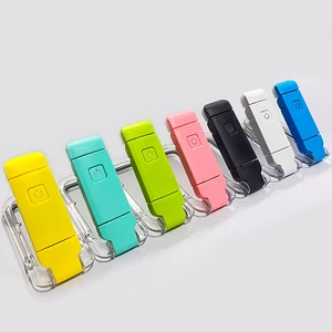 Eye Caring 3 Color LED USB Rechargeable Book Light Ultralight 200mAh Battery Silicone Adjustable Clip on Light Book Light
