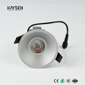 Modern Aluminum 8W 4000K IP44 COB LED Hotel Ceiling Light Spotlight Recessed Downlight Anti-Glare Dimmable Warm White