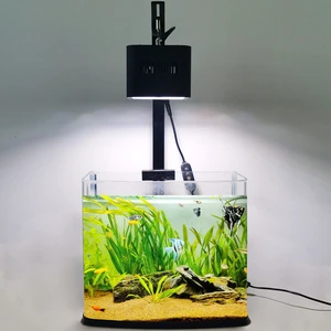 Liweida 60W Marine Saltwater LED Lamp Full Spectrum Square Grow Panel for Reef Aquarium 8/10/12H Timer Dimmer Fish Tank Light