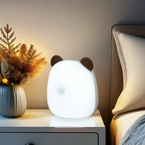 Intelligent Sensor Creative Baby Kids Gift Lamp Plug-In Night Light with Motion Sensor LED Warm White High Safety Indoor Use