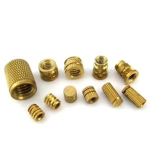 Brass Threaded Bushings Round Without Shoulder Open Insert for Plastic Molding Competitive Price Oil Bearing Bushing