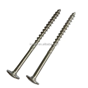 Straw Rope Nail Wafer Head Chipboard Double Thread Torx Round Chipboard Construction Wood Screw with Knur Knurl
