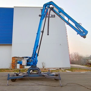 JIUHE 15m 17m 21m Diesel And Electric Mobile Hydraulic Concrete Pump Placing Boom Spider Concrete Placing Boom For Construction