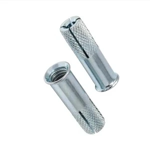 Factory Direct Sale Steel Fastener Screw Galvanized Expansion Anchor Bolt Drop-In Anchor in Inch System