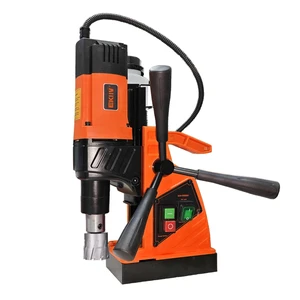 EKIIV Portable Magnet Drill 110v/220v 40mm Variable Speed Small Magnetic Seat Drill Absorption Plate Engineering Machine