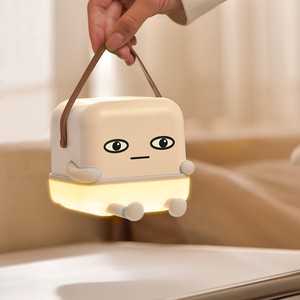 Custom Doll Wireless Charger Night Light Multifunctional Plug-in Lighting Phone Holder Stand Desk Lamp For Kids Room