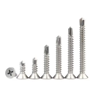 304 Stainless Steel Cross-point Self-tapping Screws with Truncated Tail