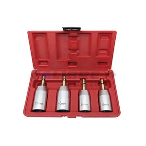 TAIWAN CALIBRE 4pc 6-12mm Stud Bolt Socket Extractor with 1 Year Warranty Model CAB0235 for Power Tools OEM DIY