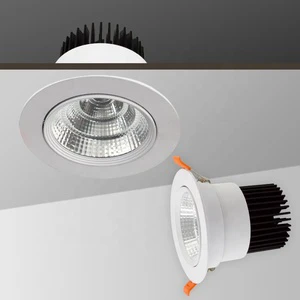 Ceiling Mounted 10-50W 4 Inch Recessed LED Downlight SMD Anti-Glare Inner Spotlights IP44 Dimmable 3-Year Warranty Commercial