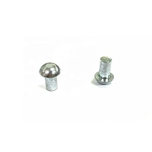 GB867 Nickle Plated Round Mushroom Head Solid Rivets Carbon Steel Button Solid Round Head Rivet
