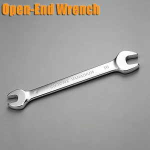 Double Open-end Wrench Metric 5.5-10MM Wholesale Chrome-plated Steel Polished Hand Tools Bicycle Household Auto Repair Spanners