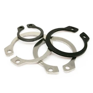 M3 M4 M5 M6 M7 to M40 GB894 304 Stainless Steel Black 65mn Manganese Bearings Shaft Retaining Clip Ring C Type External Circlip