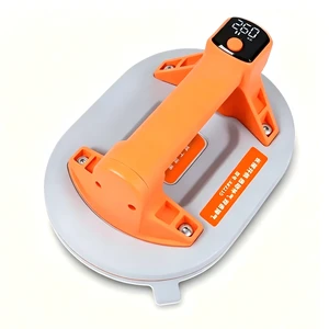 Rechargeable Electric Vacuum Suction Cup Automatic Pressure for Ceramic Tiles Marble Glass Granite Digital Display Suction Cup