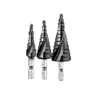 4-12/4-20/4-32mm Metric HSS M35 Cobalt Step Drill Bits TiALN Coated Spiral/Straight Flute Pagoda Drill For Metal