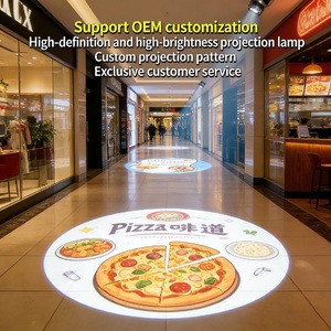 105w Telecontrol Logo Gobo Projector LED Advertisement Projection Lamp for Hotel Supermarket Advertising Lights
