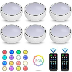 Customized White Dimmable Battery Powered Remote Control LED Under Cabinet Cupboard Lights