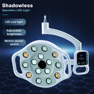 Dental Shadowless Lamp Wall-Mounted Dental Lamp Dental Implant LED Light Shadowless LED Oral Light With 15 Bulbs